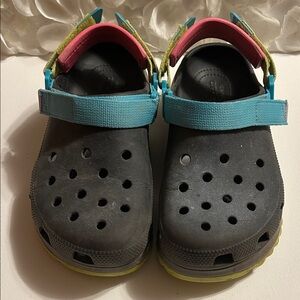 CROCS Black and Blue Water Shoes